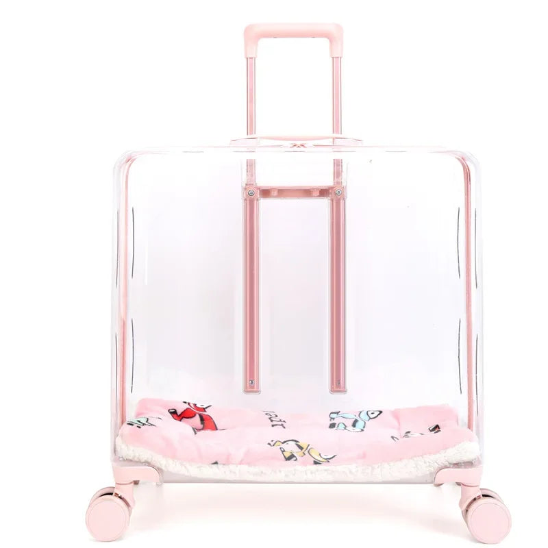 New Pet Trolley Case Transparent