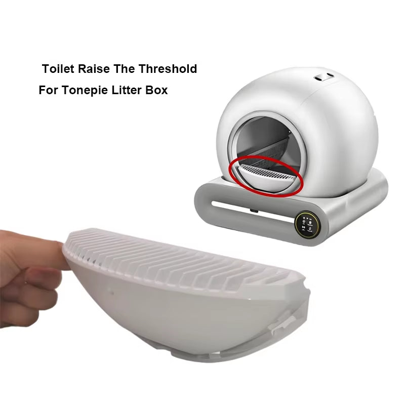 Cat Litter Box Automatic Toilet Raise the Threshold for Tonepie Litter Box Reduce Leaking Urine