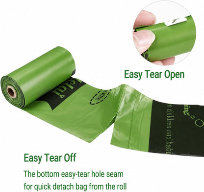 Dog Poop Bags Rolls with Dispenser– Keep Hands Clean 450 Count - Scented