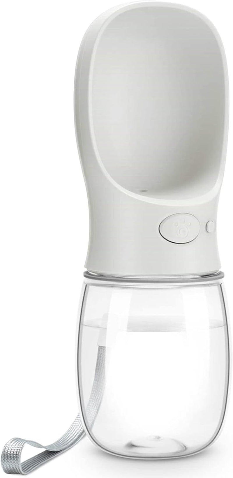 Dog Water Bottle, Leak Proof Portable Pet Water Bottles for Dogs, Puppy Water Dispenser with Drinking Feeder for Travel (Milk White 12Oz)