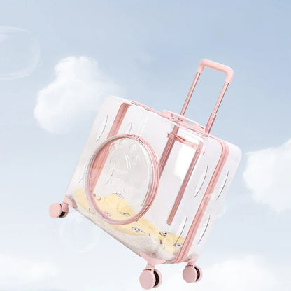 New Pet Trolley Case Transparent