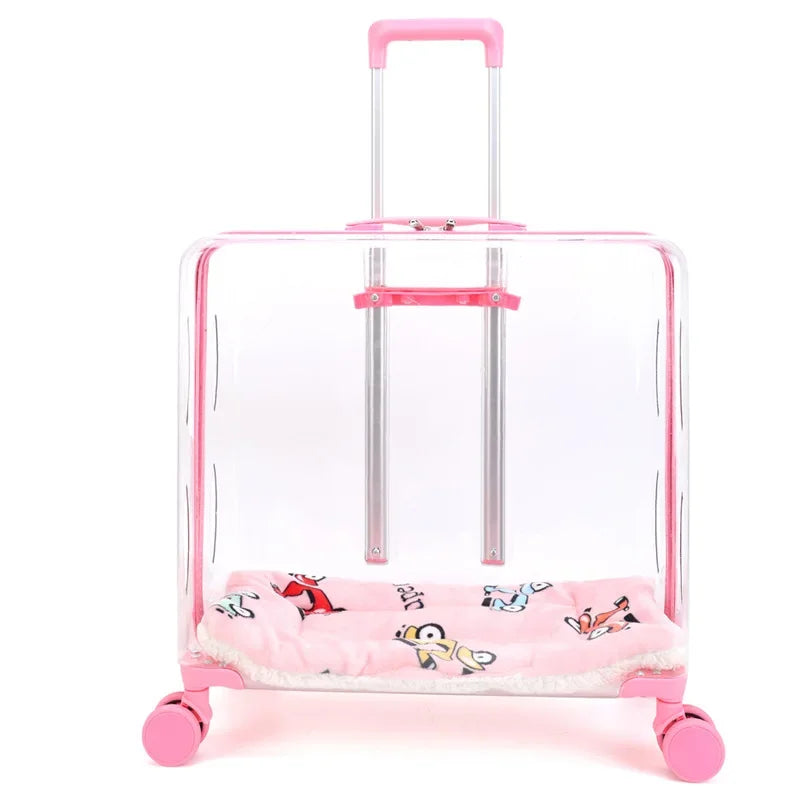 New Pet Trolley Case Transparent