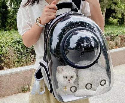Transparent Space Capsule Pet Backpack Carrier