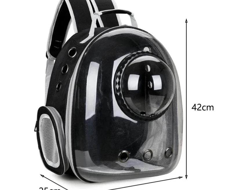 Transparent Space Capsule Pet Backpack Carrier