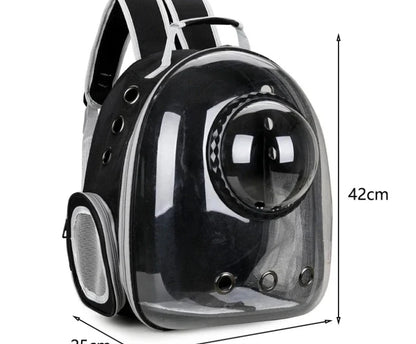 Transparent Space Capsule Pet Backpack Carrier