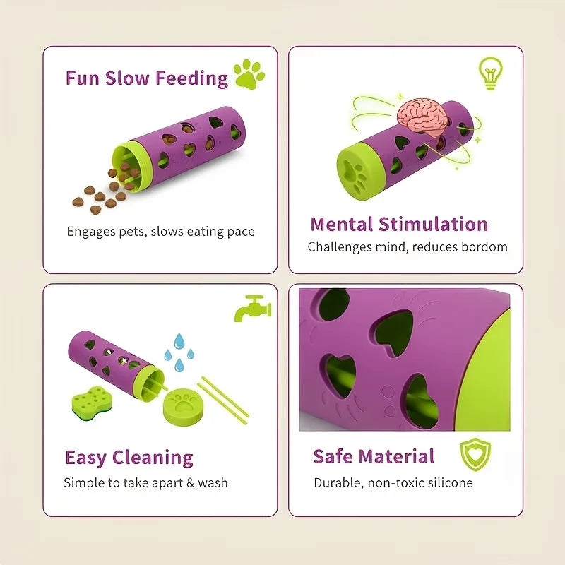 Interactive Detachable Pet Slow Feeder Treat Dispenser