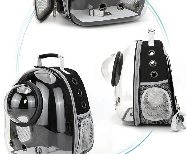 Transparent Space Capsule Pet Backpack Carrier