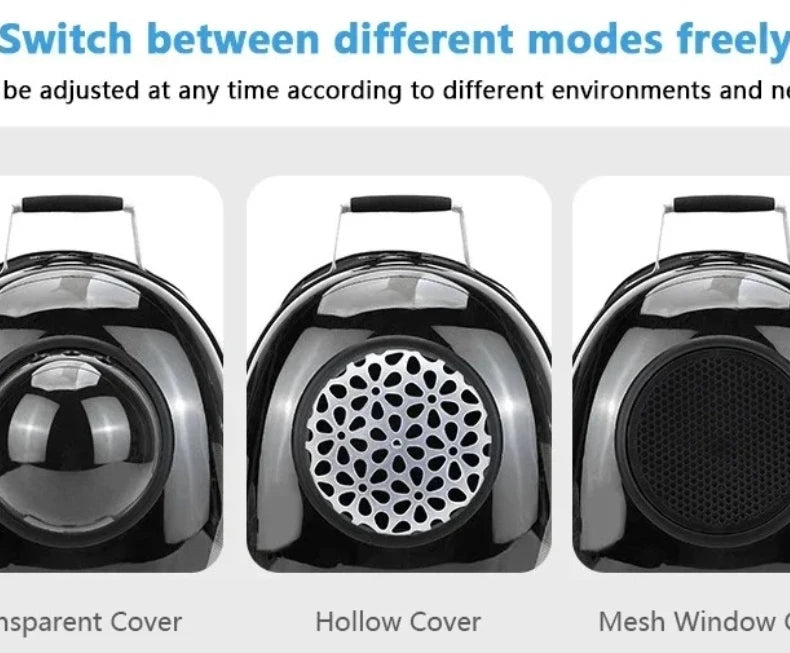 Transparent Space Capsule Pet Backpack Carrier