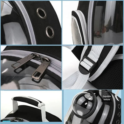 Transparent Space Capsule Pet Backpack Carrier