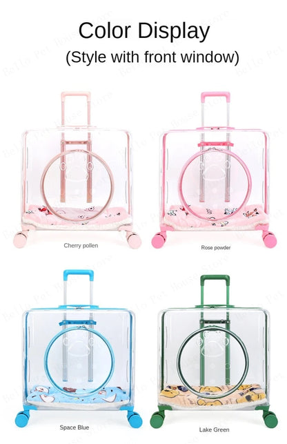 New Pet Trolley Case Transparent