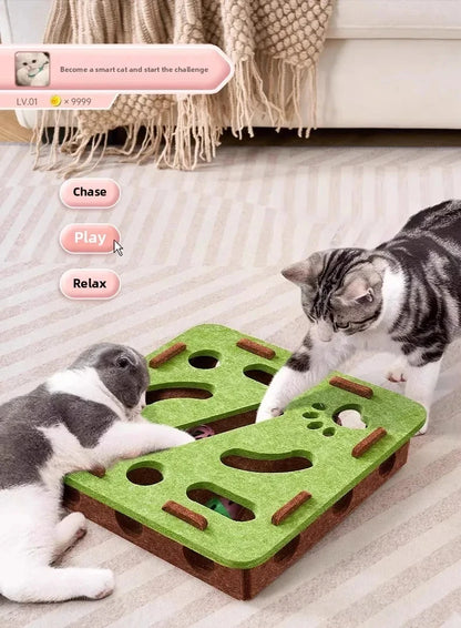 Cat Puzzle Toy Felt Puzzle Box