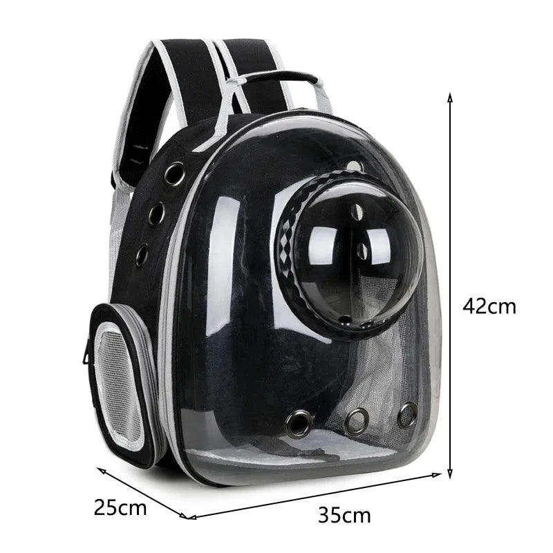 Transparent Space Capsule Pet Backpack Carrier