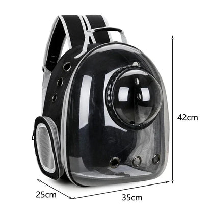 Transparent Space Capsule Pet Backpack Carrier