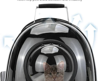 Transparent Space Capsule Pet Backpack Carrier
