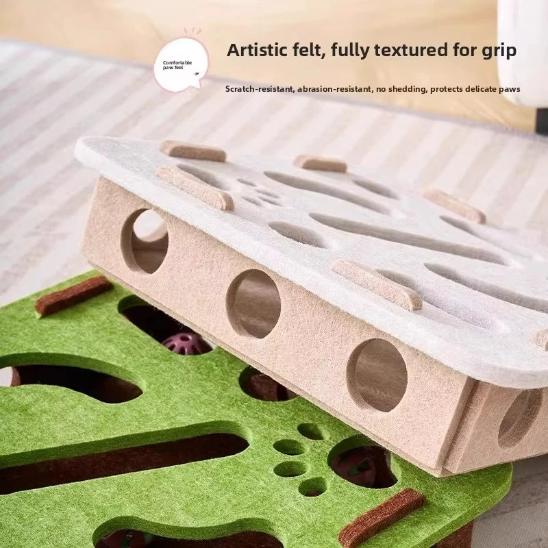 Cat Puzzle Toy Felt Puzzle Box