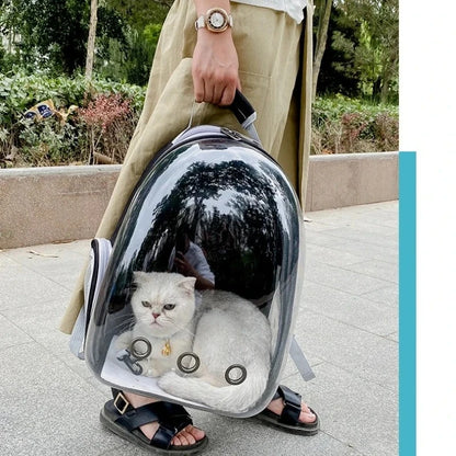 Transparent Space Capsule Pet Backpack Carrier