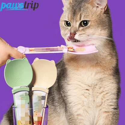 Cat Strip Squeeze Spoon Feeder (2 Pack)