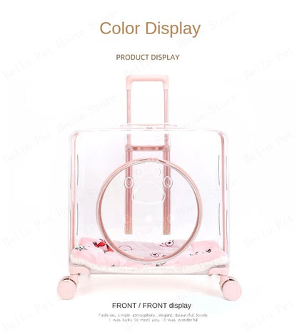 New Pet Trolley Case Transparent