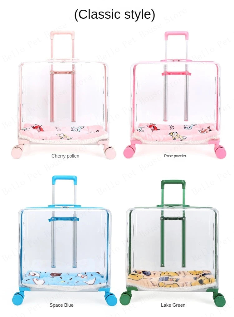 New Pet Trolley Case Transparent