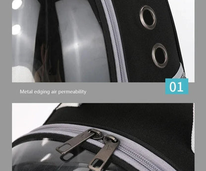 Transparent Space Capsule Pet Backpack Carrier
