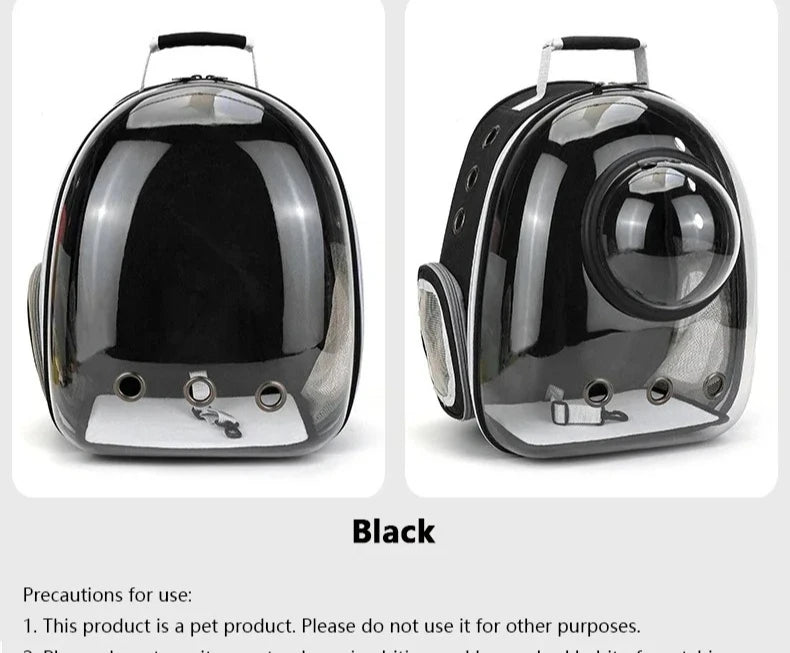 Transparent Space Capsule Pet Backpack Carrier