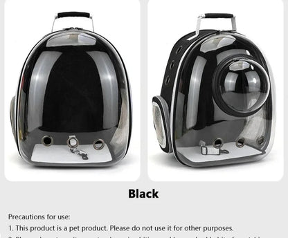 Transparent Space Capsule Pet Backpack Carrier