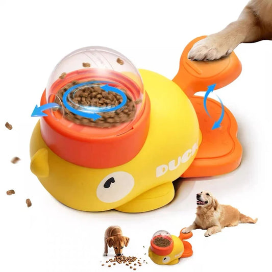 2-in-1 Interactive Dog Toy Pet Automatic Food Treat Dispenser