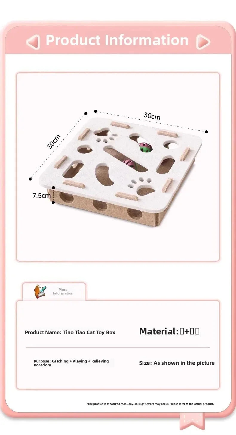 Cat Puzzle Toy Felt Puzzle Box