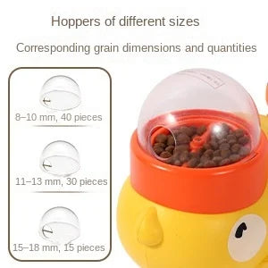 2-in-1 Interactive Dog Toy Pet Automatic Food Treat Dispenser