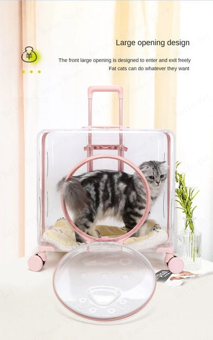 New Pet Trolley Case Transparent