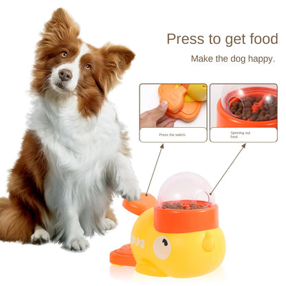 2-in-1 Interactive Dog Toy Pet Automatic Food Treat Dispenser