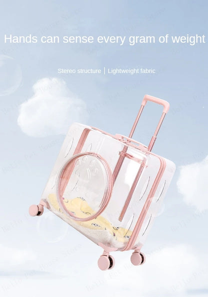 New Pet Trolley Case Transparent