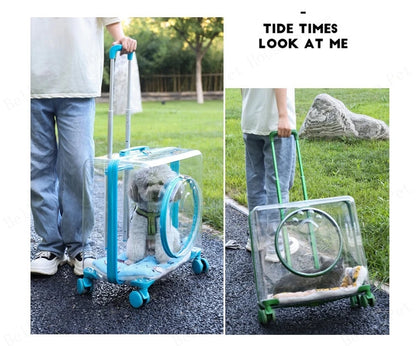New Pet Trolley Case Transparent