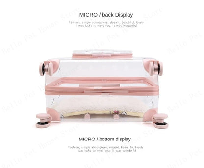 New Pet Trolley Case Transparent