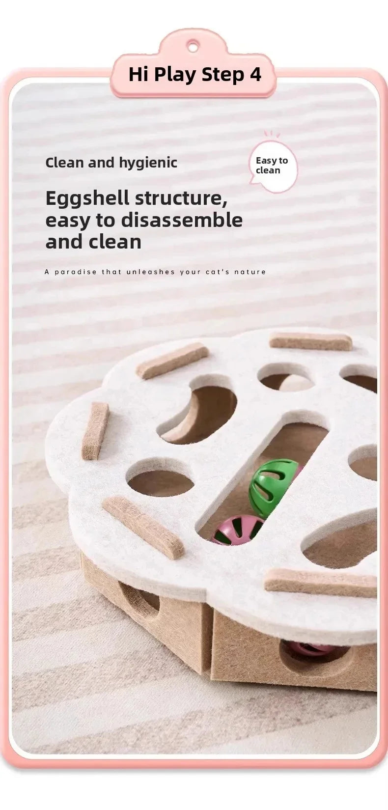 Cat Puzzle Toy Felt Puzzle Box