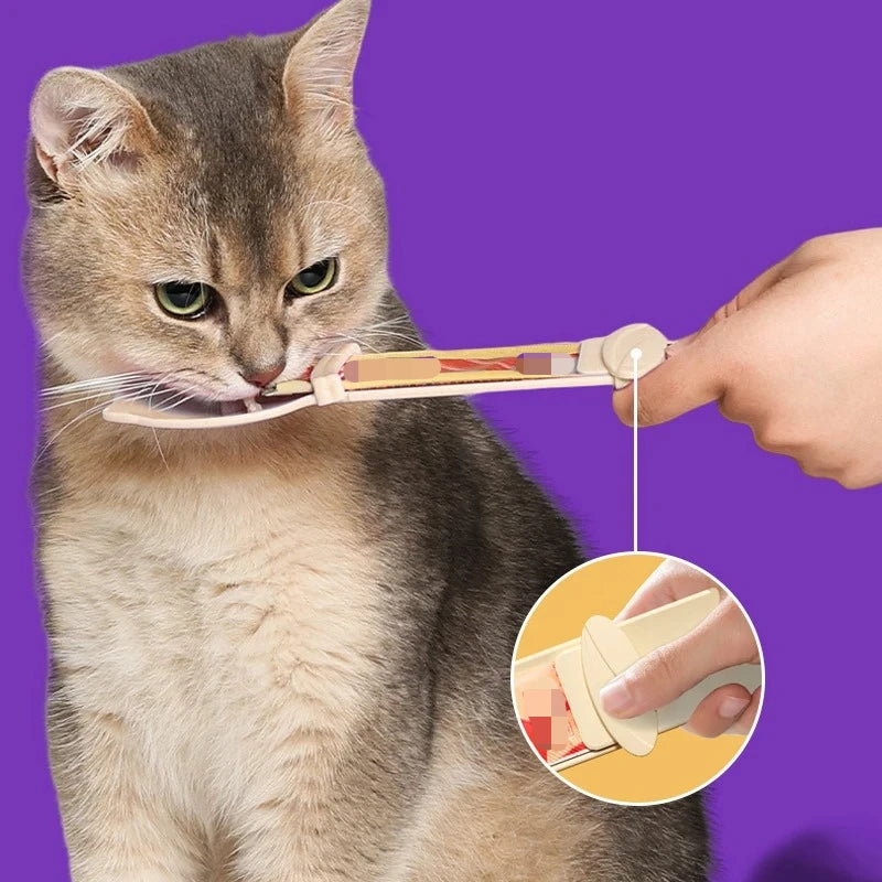 Cat Strip Squeeze Spoon Feeder (2 Pack)