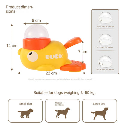 2-in-1 Interactive Dog Toy Pet Automatic Food Treat Dispenser
