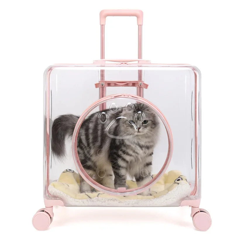 New Pet Trolley Case Transparent