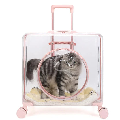 New Pet Trolley Case Transparent