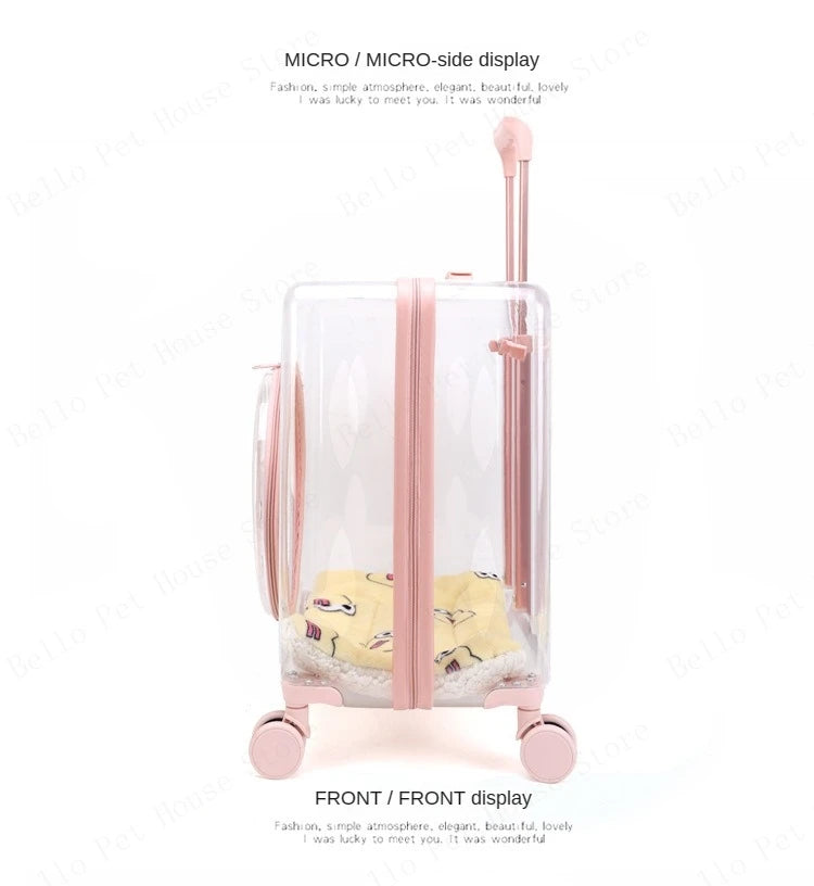 New Pet Trolley Case Transparent