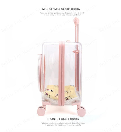 New Pet Trolley Case Transparent