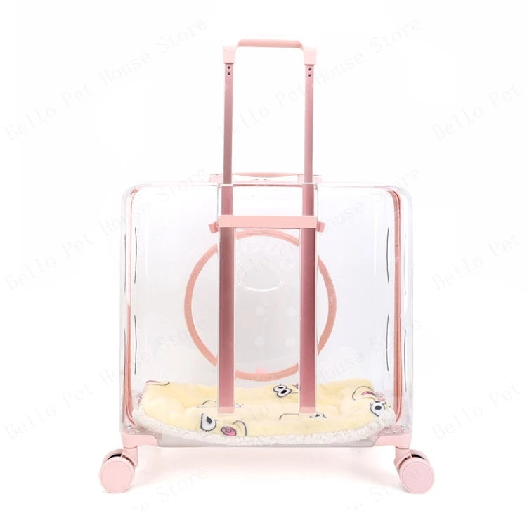 New Pet Trolley Case Transparent