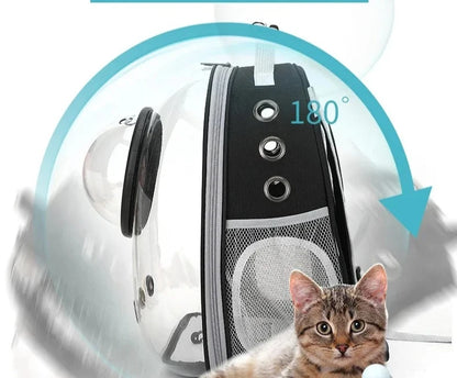 Transparent Space Capsule Pet Backpack Carrier