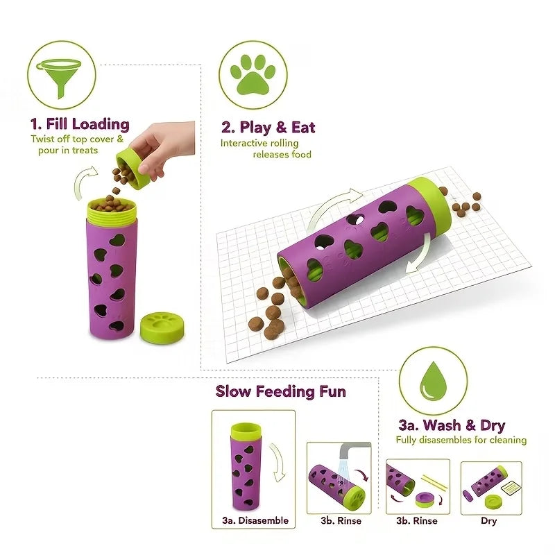 Interactive Detachable Pet Slow Feeder Treat Dispenser