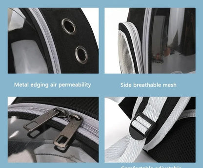 Transparent Space Capsule Pet Backpack Carrier