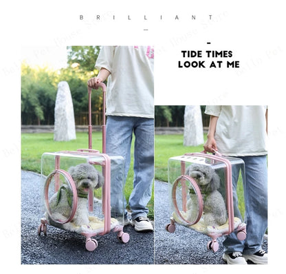 New Pet Trolley Case Transparent