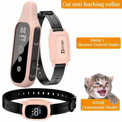 800M Cat anti Meowing Collar, Automatic No Shock Vibration Collar for Cats, Cat Trainer Designed Collar for Stop Meowing